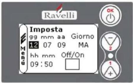 Nordic Fire HRV120 - MENU 4 "SET KLOK" - 2