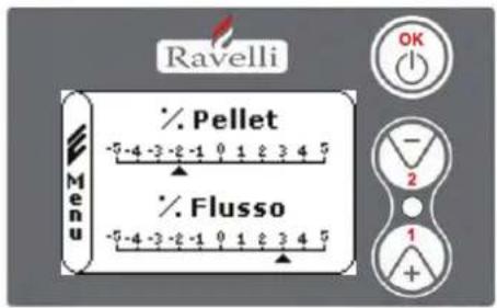 Nordic Fire HRV160 - Menu "SET TREK/PELLETS" - 2