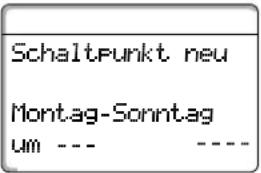 BUDERUS Logamatic 4116 - Ersten Schaltpunkt eingeben - 3