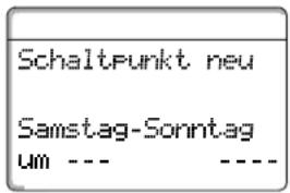 BUDERUS Logamatic 4116 - Dritten Schaltpunkt eingeben - 2