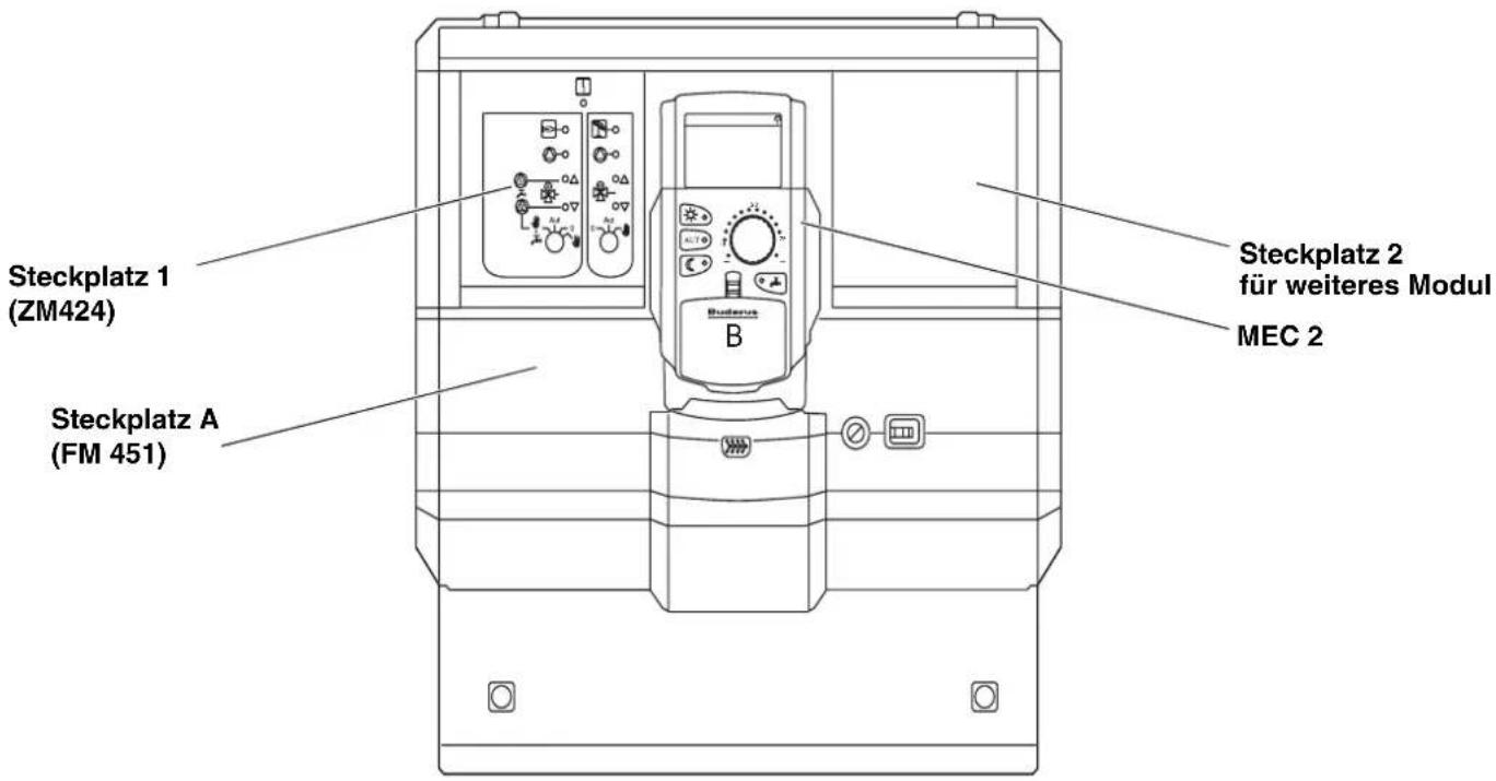BUDERUS Logamatic 4116 - Beispiel für Modulbestückung (Logamatic 4111) - 1