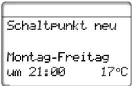 BUDERUS Logamatic 4116 - Zweiten Schaltpunkt eingeben - 3