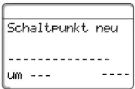 BUDERUS Logamatic 4116 - Zweiten Schaltpunkt eingeben - 1