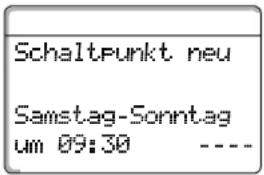 BUDERUS Logamatic 4112 - Dritten Schaltpunkt eingeben - 4