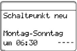 BUDERUS Logamatic 4112 - Ersten Schaltpunkt eingeben - 8