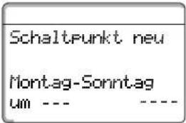 BUDERUS Logamatic 4112 - Ersten Schaltpunkt eingeben - 16