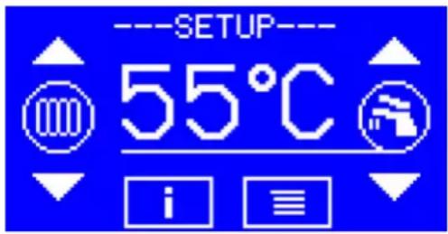 Thermona THERM EL 30 - ◆ Change (setting) of the required value of the hot service water temperature - 1