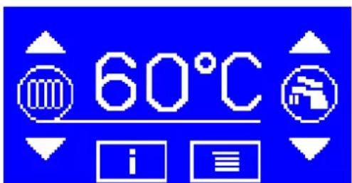 Thermona THERM EL 30 - SETTING THE REQUIRED VALUE OF THE TEMPERATURE OF THE HEATING WATER - 1