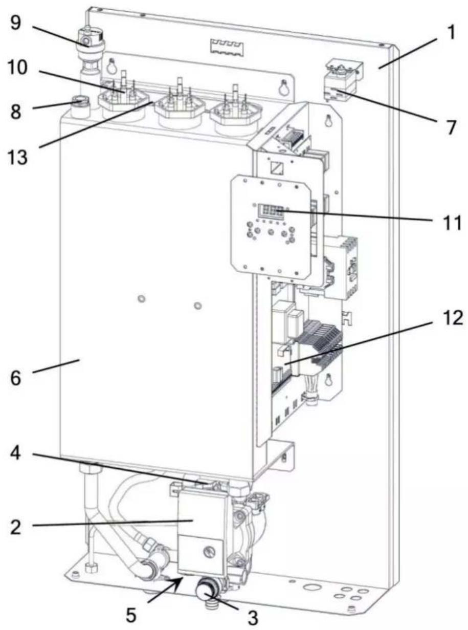 Thermona THERM EL 30 - THERM EL 8, 15, 23 (KW) BOILER ASSEMBLY - 1