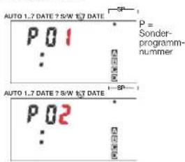Hugo Müller SC 74 - Modus SP 1..7 Programmieren eines Sonderprogramms - 1