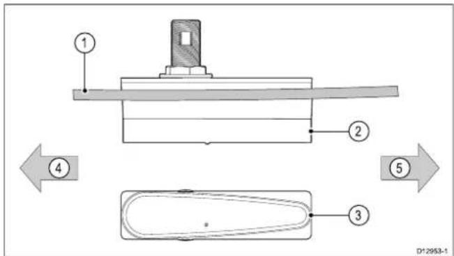 RAYMARINE CPT-70 - Anforderungen anden Montageort - 3