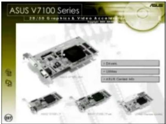 ASUS V7100 Series 25/58 Graphics & Video Acceleration Copyright © 2003 ASUS V7100 Series Drive... Utilkey ASUS Connection Info
