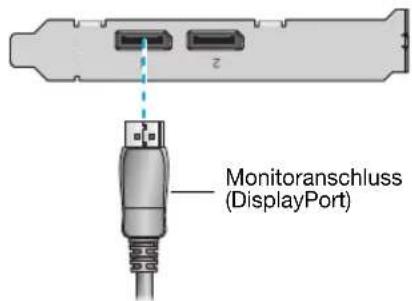 MATROX M9148 LP PCIe x16 - Anschließen des Primärmonitors - 1