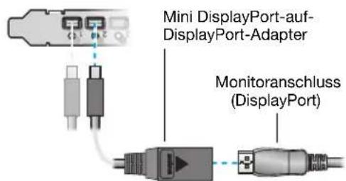 MATROX M9148 LP PCIe x16 - Anschließen der anderen Monitore - 1
