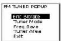 TrekStor I.Beat 500 - Viewing Popup Menu during Playback - 2