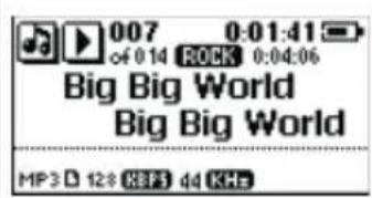 007 0:01:41 of 0.14 ROCK 0:04:06 Big Big World Big Big World MP3 D 128 KBF$ 44 KHL