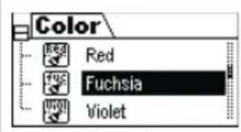 GRUNDIG MPaxx MP 580 - Farbe der Hintergrundbeleuchtung der Anzeige wählen - 2