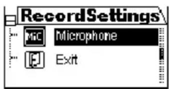 GRUNDIG MPaxx MP 580 - Formate der Sprachaufnahme einstellen - 1