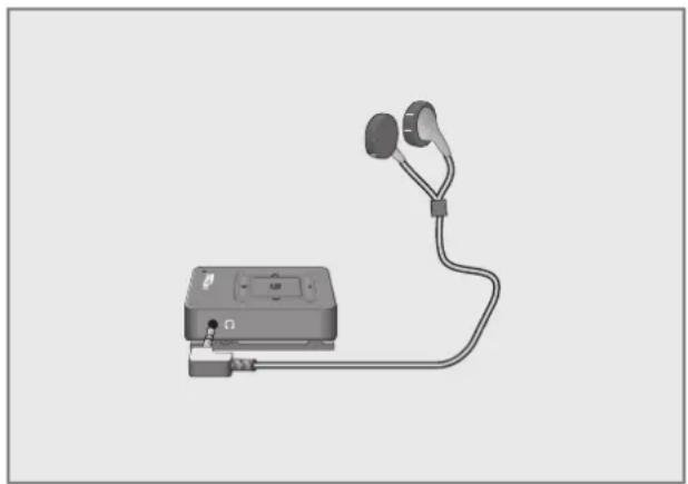 GRUNDIG MPaxx 941 - Ohrhörer anschließen - 1