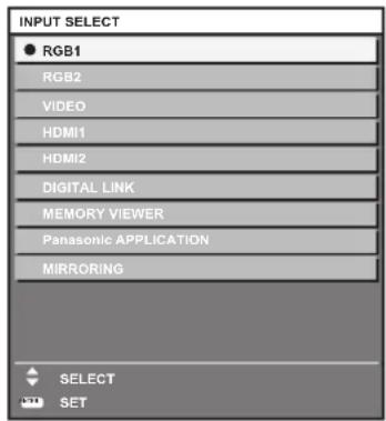 PANASONIC PT-MZ670EJ - 1) Press the  button on the control panel. - 1