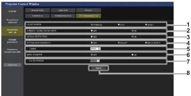 PANASONIC PT-MZ670EJ - [ECO management set up] page - 1