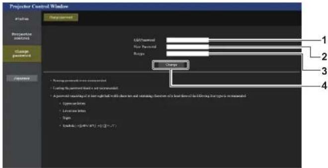 PANASONIC PT-MZ670EJ - [Change password] (For user rights) - 1