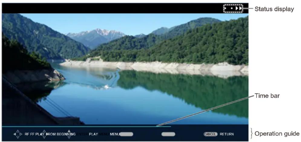 PANASONIC PT-MZ670EJ - Playing back movies - 1