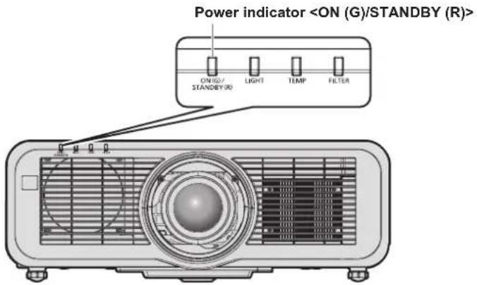 PANASONIC PT-MZ670LEJ - Power indicator - 1