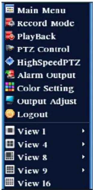 Flamingo FA420DVR - Desktop-Schnellstart-Menü - 1