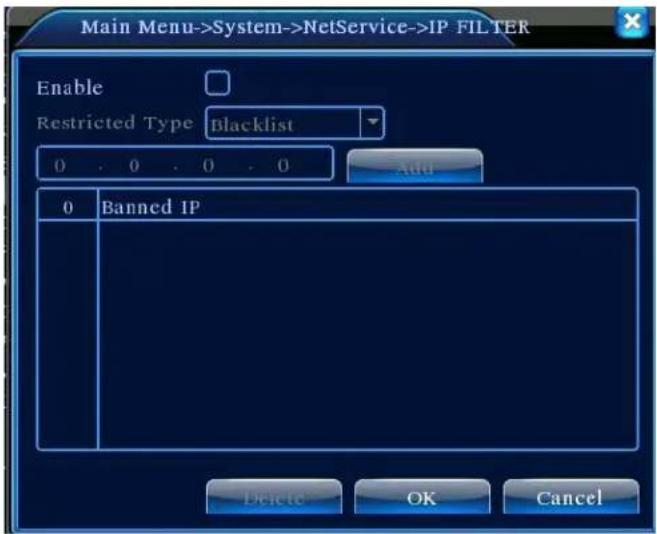 Flamingo FA420DVR - 【IP-Filter-Einstellungen】 - 1