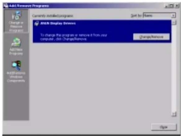 Add/Remove Programs Currently installed programs Sort to Items ASLR Display Extensions To change this program or remove it from your computer, click Change/Remove. Change/Remove Add Remove