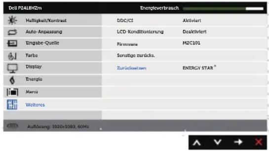 DELL Professional P2418HZ - Zurücksetzen Setzt - 1