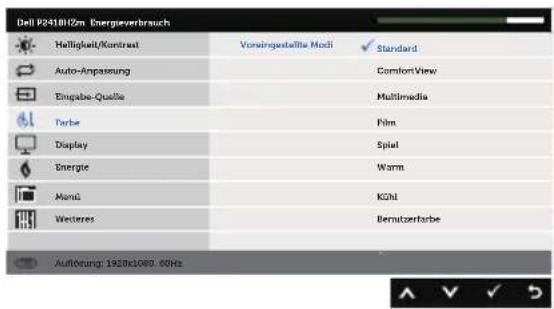 DELL Professional P2418HZ - Voreingestellte Modi - 1