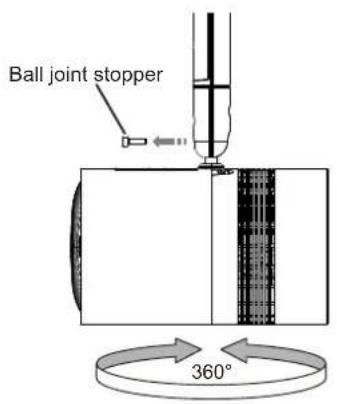 PANASONIC PT-JX200FBE - 2) Adjust the orientation of the main unit. - 3