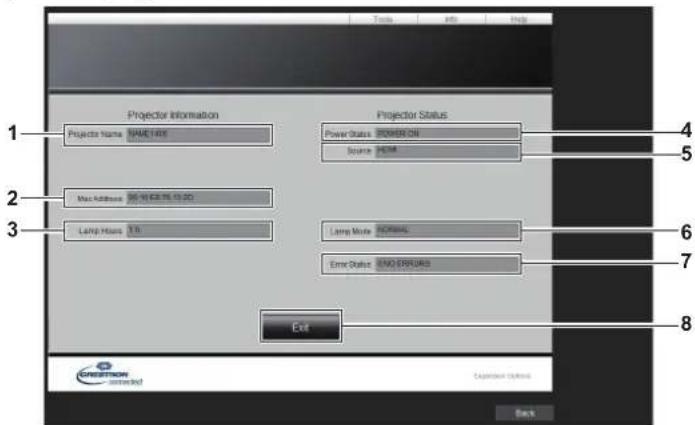 PANASONIC PT-JX200FBE - [Info] page - 1