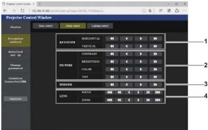 PANASONIC PT-JX200FBE - [Advanced control] page - 1