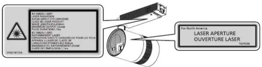 PANASONIC PT-JX200FBE - Notice on laser - 1