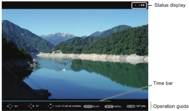 PANASONIC PT-JX200FBE - Playing back movies - 1