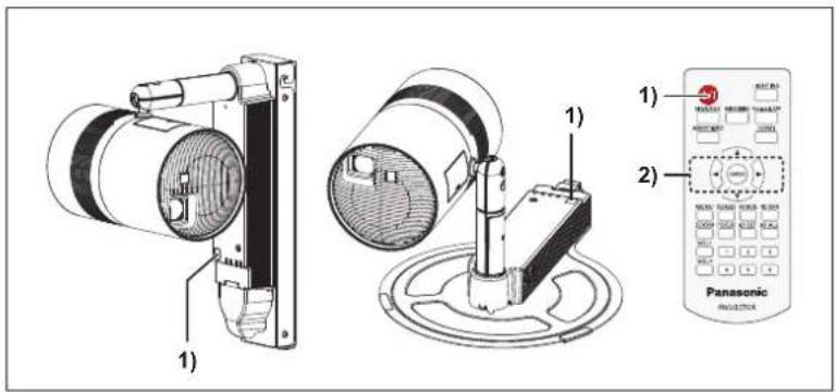 PANASONIC PT-JX200FBE - Turning off the projector - 1