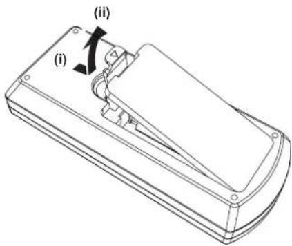 PANASONIC PT-JX200FBE - Inserting and removing the batteries - 1
