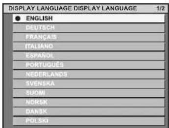 PANASONIC PT-JX200FBE - Changing the display language - 1