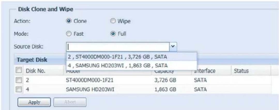 Thecus N16850 - Disk Clone and Wipe - 2