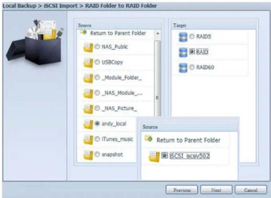 Thecus N16850 - iSCSI Backup (iSCSI-Sicherung): Klicken Sie auf „iSCSI Backup - 10