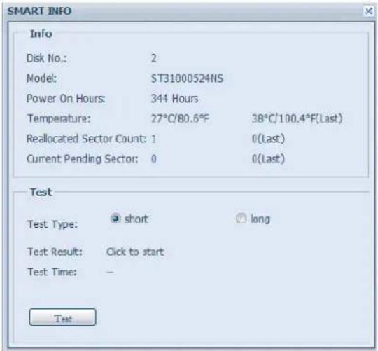 Thecus N16850 - SMART INFO (S.M.A.R.T.-Informationen) - 2