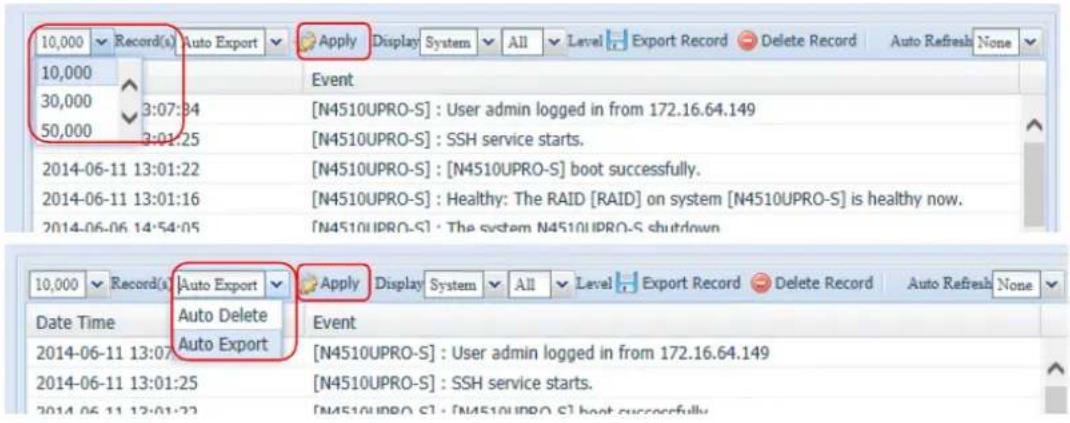 Thecus N16850 - User Access Log - 3