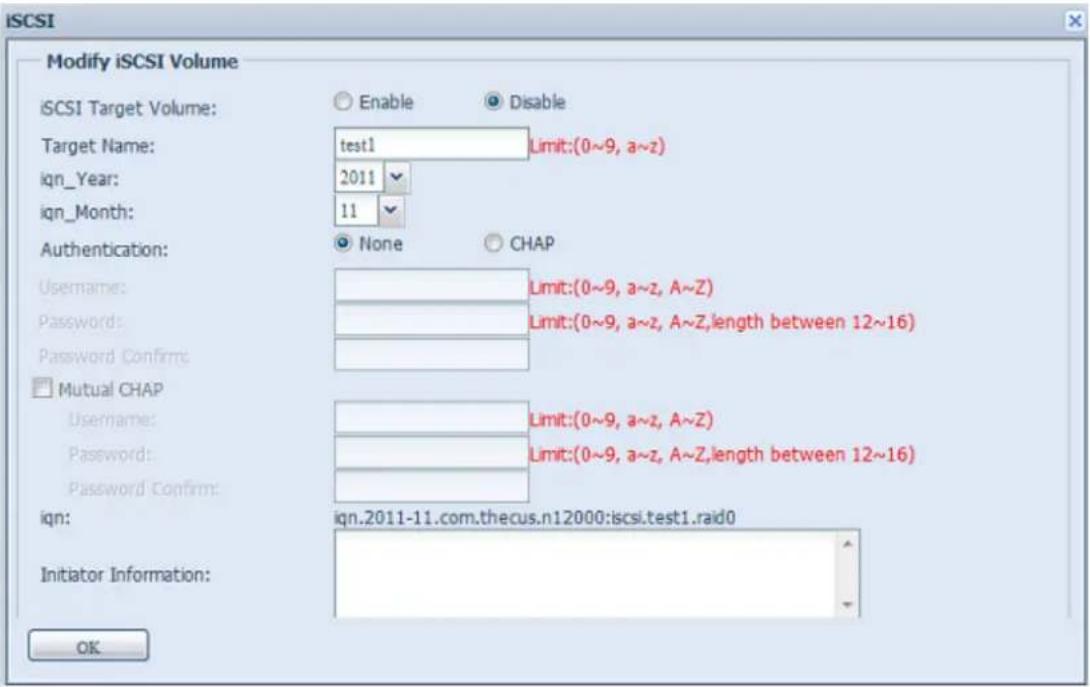 Thecus N16850 - iSCSI-Laufwerk modifizieren - 2