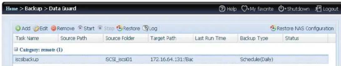 Thecus N16850 - iSCSI Backup (iSCSI-Sicherung) - 5