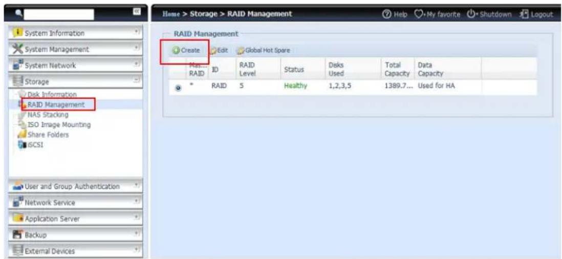 Thecus N16850 - RAID Management (RAID-Verwaltung) - 1