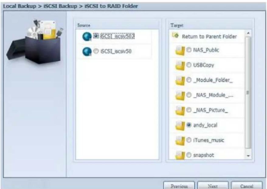 Thecus N16850 - iSCSI Backup (iSCSI-Sicherung): Klicken Sie auf „iSCSI Backup - 2