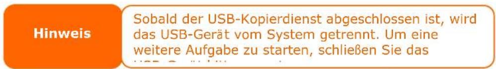 Thecus N16850 - Verwenden der USB-Kopierfunktion - 5